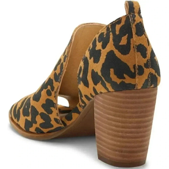 New Lucky brand Junai bootie Dorsay Leopard print - Picture 2 of 15